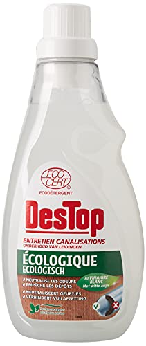 Destop - Cuidado de canalización ecológico, evita los tapones y neutraliza los malos olores, 750 ml