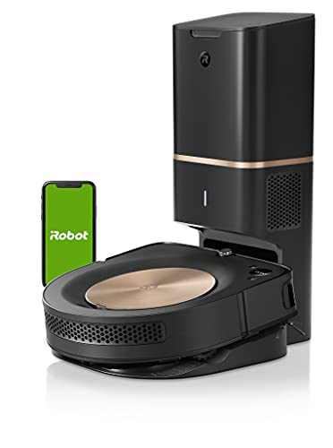 iRobot Robot Aspirador Roomba s9+ Conectado a WiFi con Vaciado automático - Tecnología PerfectEdge con Cepillo para Esquinas y Dos cepillos de Goma Multisuperficie más Anchos - Aumento de Potencia