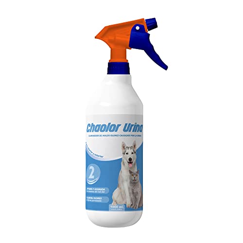 RcOcio Spray Neutralizador Enzimatico de Olores para orina, heces o vómitos de Perros y Gatos/eliminador de Malos olores producido por el Pipi de Las Mascotas para Interior y Exterior (1 Litro)
