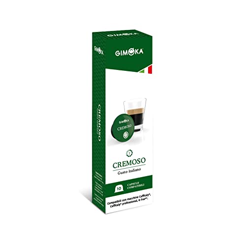 Gimoka - Cápsulas de Café Compatibles con Caffitaly, Sabor Cremoso - 80 Cápsulas