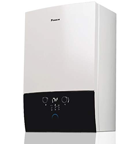 Caldera de condensación DAIKIN 24 kW ultracompacta, calefacción, producción de agua sanitaria instantánea + kit de humos (1, Modelo Base)