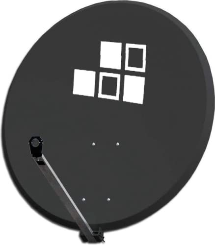 Diesl.com - Kit Antena parabolica HQ Reforzada Astra Negra - 65 cm