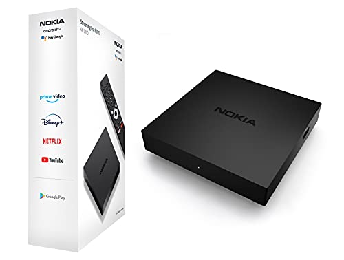 Nokia Streaming Box - Android TV Box (Ultra HD 4K, Chromecast, HDMI, WiFi, USB, Acceso directo a Google Playstore, Asistente vocal Google, Netflix, Prime Video y Disney+