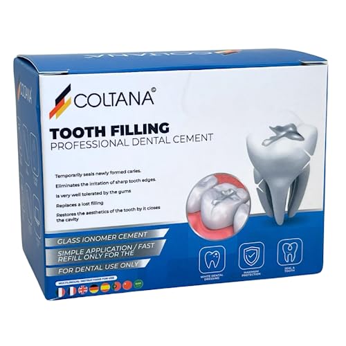 Cemento Dental Cotlana - Superior para caries, empastes perdidos, puentes, coronas, empastes