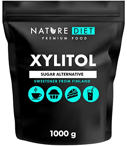 Nature Diet - Azúcar xilitol 3kg | Xilitol de Finlandia 3x1000g | Azúcar de abedul 100%