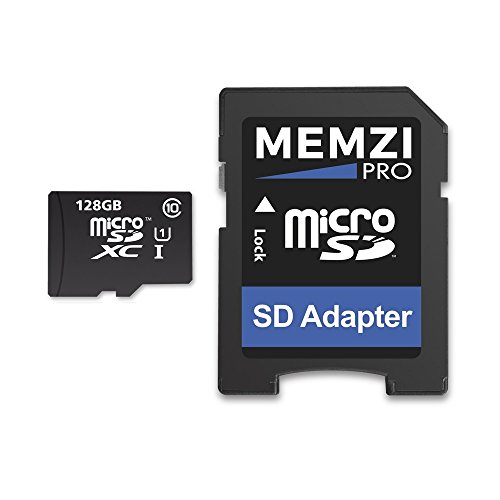 MEMZI 128 GB 80MB/s Clase 10 Micro SDXC Tarjeta de Memoria con Adaptador SD para GoPro Hero7, Hero6, Hero5, Hero 7/6/5, Hero 2018, Hero5/Hero4 Session, Hero 4/5 Session, Hero Session Cámaras de acción