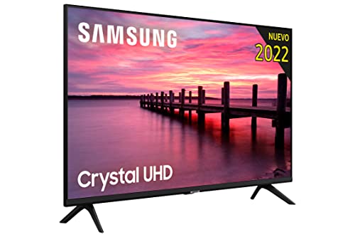 Samsung Crystal UHD 2022 55AU7095 - Smart TV de 55', HDR 10, Procesador Crystal 4K, Q-Symphony, Sonido Inteligente y Compatible con Alexa