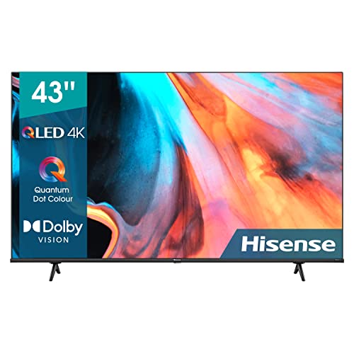 Hisense 43E7H QLED Smart TV, 43 pulgadas - 4K Quantum Dot, UHD, Dolby Vision, HDR, Alexa Built-in, Bluetooth, Disney+, Netflix, Youtube (Nuevo 2022)