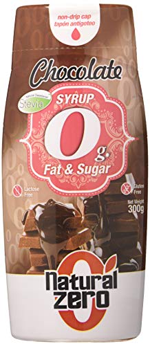 Natural Zero Sirope Caramelo 0 Calorías-Sin Grasas-Sin Azúcar-300 Gr Syrup Chocolate, 1 Unidad (Paquete de 1)