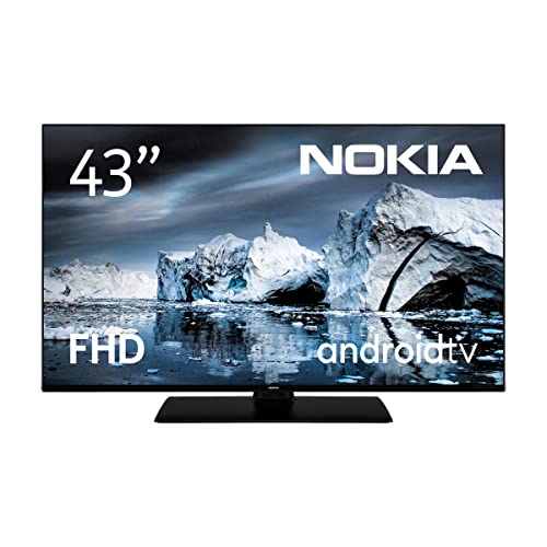 Nokia 43 Pulgadas (108cm) Full HD Televisor Smart Android TV (HDR10, DVB-C/S2/T2, Netflix, Prime Video, Disney+) - FN43GV310-2023