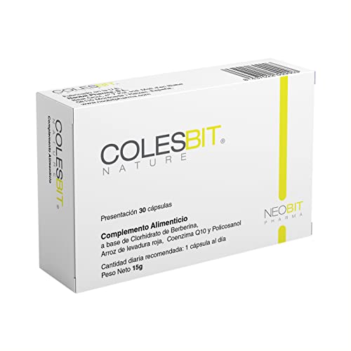 COLESBIT - Pastillas Colesterol - Control Colesterol y Trigliceridos / Levadura de Arroz Rojo (Colesterol) + Berberina + Coenzima q10 / Reduce la Tension Arterial -30 capsulas bajar colesterol