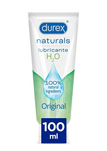 urex Naturals H2O Lubricante Base Agua, 100% natural sin fragancia, colorantes ni agentes irritantes - 100 ml