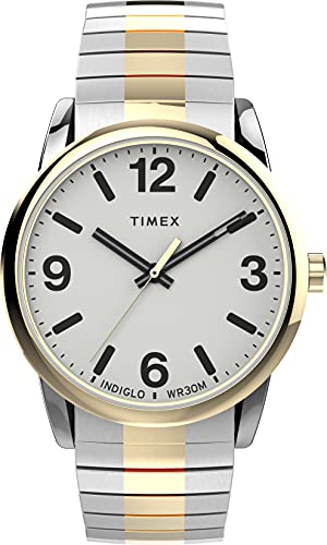 Timex Easy Reader, Reloj informal para Hombre, Dorado (Two-tone)
