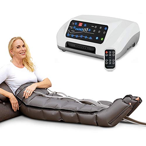Venen Engel  6 Premium aparato de masajes con pantalones, 6 cámaras de aire desactivables, tiempo y presión fáciles de configurar, 6 programas de masajes, masaje sin interrupciones