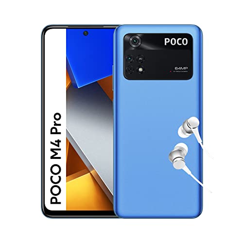 POCO M4 Pro Smartphone 6+128GB, Pantalla de 6.43 pulgadas 90Hz AMOLED DotDisplay, MediaTek Helio G96, Triple Cámara de 64MP, 5000mAh, Cool Blue, Versión ES