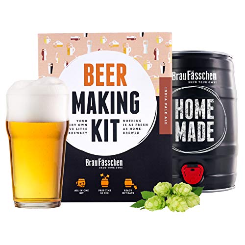 BrewBarrel Kit Premium para elaborar Cerveza Artesanal Alemana - Versión IPA - Disfruta tu Propia Cerveza después de sólo 7 días