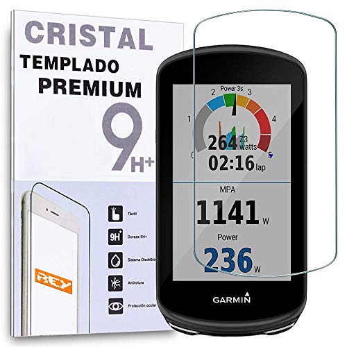 REY - Protector de Pantalla para Garmin 1030-1030 Plus, Cristal Vidrio Templado Premium