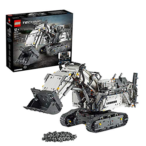 LEGO 42100 Technic Control Excavadora Liebherr R 9800, Vehículo de Construcción RC Teledirigido para Adultos, con Motores y Smarthubs