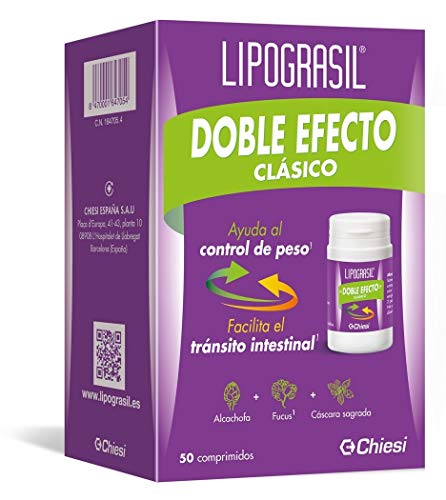 Lipograsil Clásico Doble Efecto - Ingredientes de Origen natural - Tránsito intestinal - 50 Comprimidos