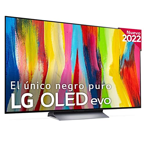 LG OLED55C24LA - Smart TV webOS22 55 pulgadas (139 cm) 4K OLED evo, Procesador Inteligente Potencia 4K a9 Gen 5 IA, compatible formatos HDR, HDR Dolby Vision y Dolby Atmos, TV para Gaming