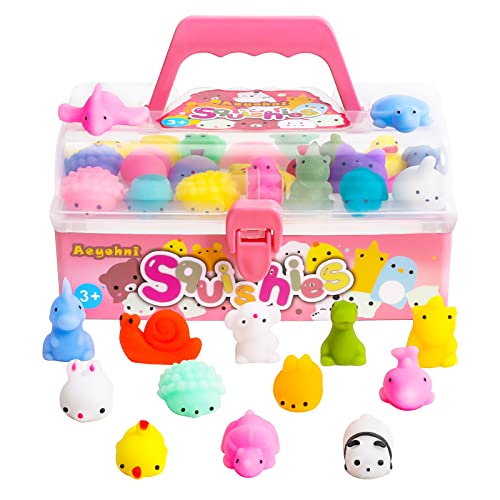 Aeyohni Squeeze Toys Squishy Mochi Squishy Juguetes para fiestas infantiles, 50 unidades, ideales como regalo de Pascua, Navidad, regalo de aula, cumpleaños, regalo para aliviar el estrés