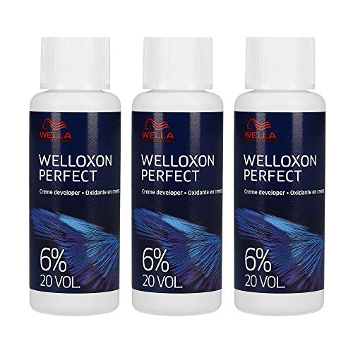 Wella Welloxon Perfect, Oxidante en crema, 6% 3 x 60 ml = 180 ml