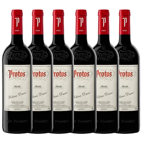 Protos Roble Vino Tinto 2021 Tempranillo 100%, D.O. Ribera del Duero, Caja de 6 botellas botellas 75cl