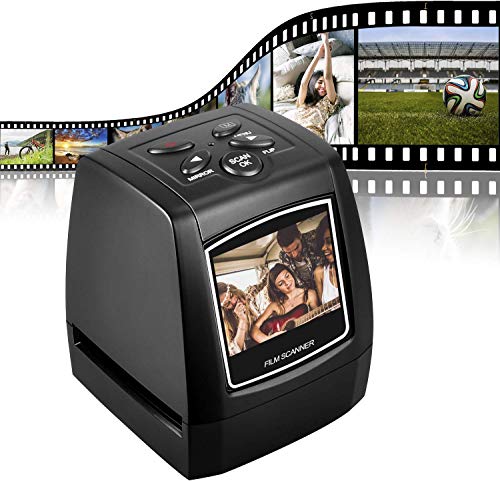DIGITNOW! Escáner de película para 35mm Negativos y Diapositivas, Escáner de Alta resolución con 2,4' LCD, Convertidor No se Requiere PC y Software
