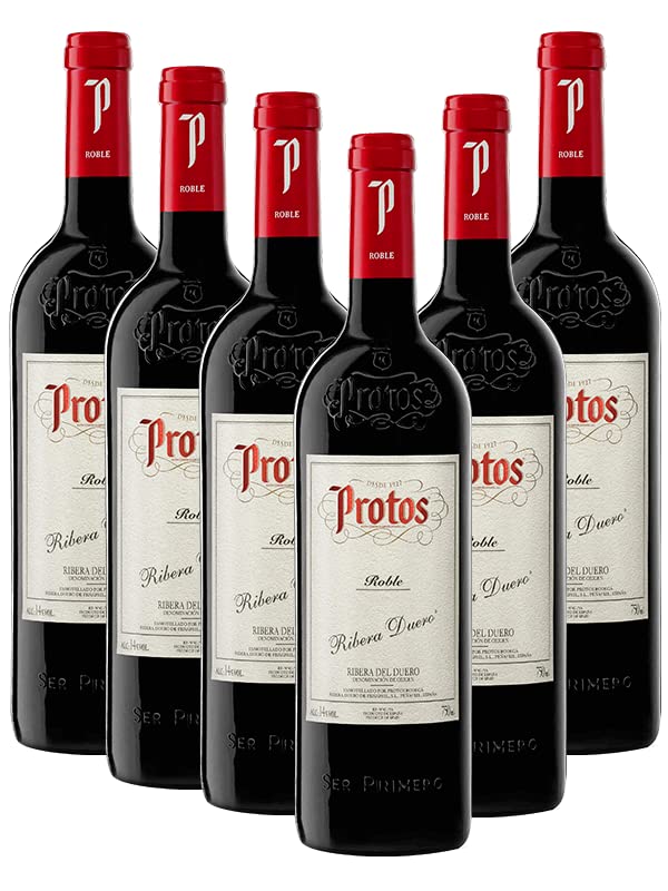 Protos Roble Vino Tinto, Tempranillo, D.O. Ribera del Duero x6 botellas 75cl